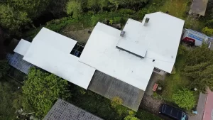 afbeelding van een plat dak door blue sky bouwcollectief