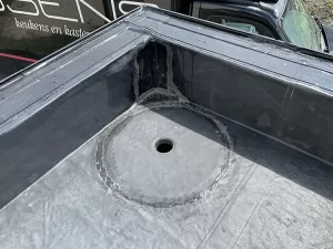 afbeelding van een plat dak door blue sky bouwcollectief